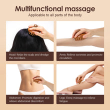 Charger l&#39;image dans la galerie, Body Anti Cellulite Cushion Meridian Brush Multi-Functional Wooden Spa Air Cushion Massage Hair Comb Scalp Body Massage Brush
