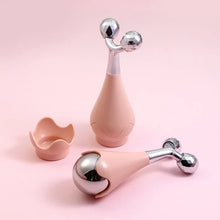 Charger l&#39;image dans la galerie, Massager for face Stainless Steel Cryo Facial Roller with   Hot Cold Therapy Massage Ball for Face De-Puffing  Contouring
