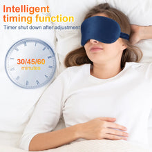 Charger l&#39;image dans la galerie, Hot Compress Eye Mask USB 6 Vibration Massage Dry Eyes Relief Heated Steam Eyemask with Remote Control For Sleeping Office
