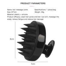 Charger l&#39;image dans la galerie, Silicone Head Scalp Massage Comb Hair Washing Brush Soft Scalp Massager for Hair Growth Shampoo Brush Shower Comb Hair Care
