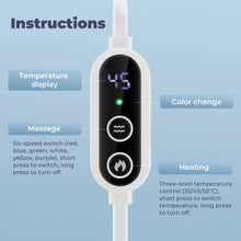Charger l&#39;image dans la galerie, Hot Compress Eye Mask USB 6 Vibration Massage Dry Eyes Relief Heated Steam Eyemask with Remote Control For Sleeping Office
