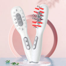 Charger l&#39;image dans la galerie, Electric Scalp Massage Comb Red Blue LED Light Therapy EMS Vibration Massage Brush Anti-Hair Loss Medicine Scalp Oil Applicator
