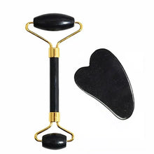 Charger l&#39;image dans la galerie, Natural Jade Roller Face Gua Sha Natural Stone Body Neck Massager Acupoint Eye Care Spa Massage Tools Massage Visage Lifting
