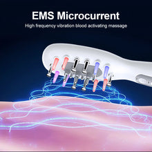 Charger l&#39;image dans la galerie, Electric Scalp Massage Comb Red Blue LED Light Therapy EMS Vibration Massage Brush Anti-Hair Loss Medicine Scalp Oil Applicator
