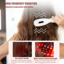Charger l&#39;image dans la galerie, Electric Scalp Massage Comb Red Blue LED Light Therapy EMS Vibration Massage Brush Anti-Hair Loss Medicine Scalp Oil Applicator
