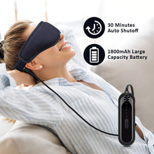 Charger l&#39;image dans la galerie, Hot Compress Eye Mask USB 6 Vibration Massage Dry Eyes Relief Heated Steam Eyemask with Remote Control For Sleeping Office
