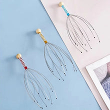 Charger l&#39;image dans la galerie, 1PC Octopus Head Massager Stainless Steel Engraved Head Relaxer Brain Massage Claw Scalp Scratcher Itch Reliever Random Color
