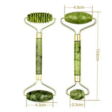 Charger l&#39;image dans la galerie, Natural Jade Roller Face Gua Sha Natural Stone Body Neck Massager Acupoint Eye Care Spa Massage Tools Massage Visage Lifting
