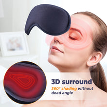 Charger l&#39;image dans la galerie, Hot Compress Eye Mask USB 6 Vibration Massage Dry Eyes Relief Heated Steam Eyemask with Remote Control For Sleeping Office
