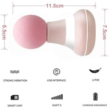 Charger l&#39;image dans la galerie, Mini Portable Massage Gun Deep Tissue Percussion Handheld Muscle Massager for Athletes Body Back Pain Relief
