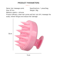 Charger l&#39;image dans la galerie, Silicone Head Scalp Massage Comb Hair Washing Brush Soft Scalp Massager for Hair Growth Shampoo Brush Shower Comb Hair Care
